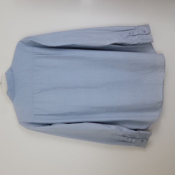 Quiksilver Edition Blue Print Long Sleeve Cotton Dress Shirt XL - Picture 8 of 15